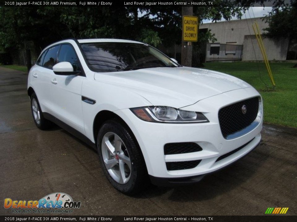 2018 Jaguar F-PACE 30t AWD Premium Fuji White / Ebony Photo #2