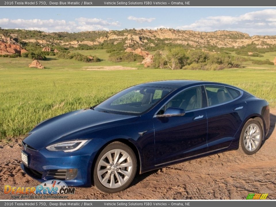 Front 3/4 View of 2016 Tesla Model S 75D Photo #1