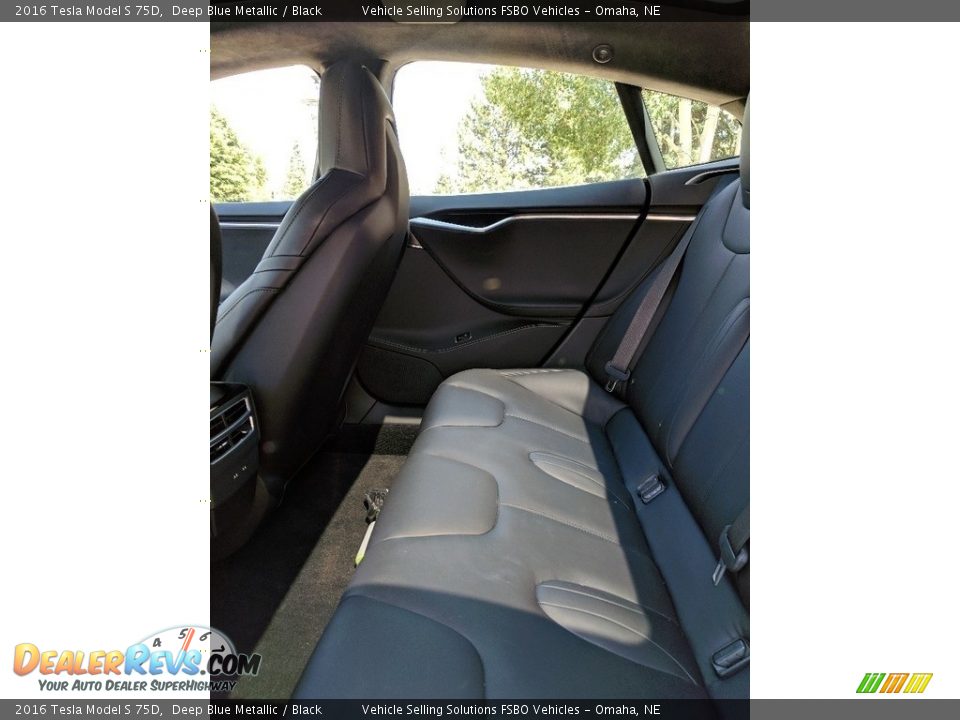 Rear Seat of 2016 Tesla Model S 75D Photo #4