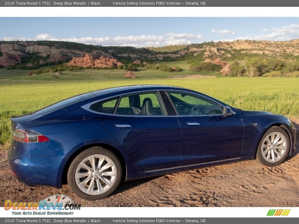 Deep Blue Metallic 2016 Tesla Model S 75D Photo #6