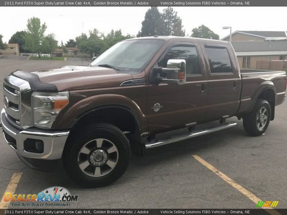 2011 Ford F350 Super Duty Lariat Crew Cab 4x4 Golden Bronze Metallic / Adobe Photo #11