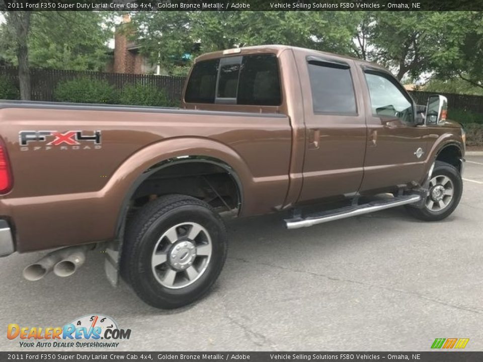 2011 Ford F350 Super Duty Lariat Crew Cab 4x4 Golden Bronze Metallic / Adobe Photo #13