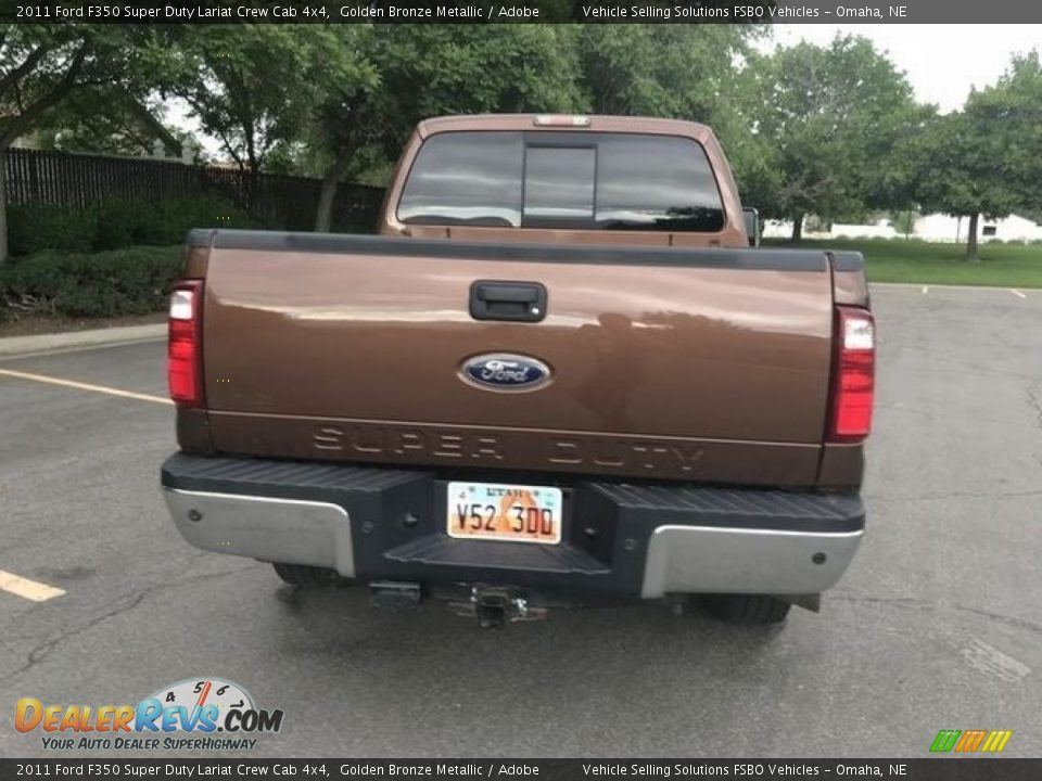 2011 Ford F350 Super Duty Lariat Crew Cab 4x4 Golden Bronze Metallic / Adobe Photo #14