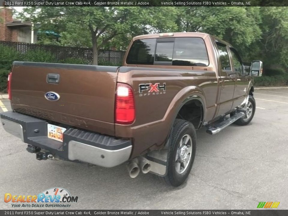 2011 Ford F350 Super Duty Lariat Crew Cab 4x4 Golden Bronze Metallic / Adobe Photo #15