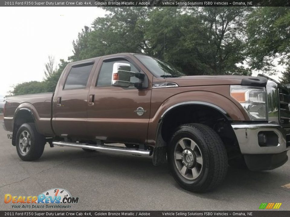 2011 Ford F350 Super Duty Lariat Crew Cab 4x4 Golden Bronze Metallic / Adobe Photo #16