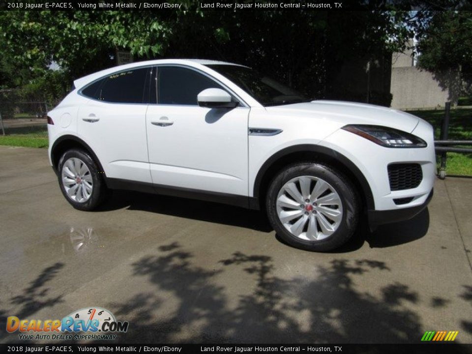 2018 Jaguar E-PACE S Yulong White Metallic / Ebony/Ebony Photo #1