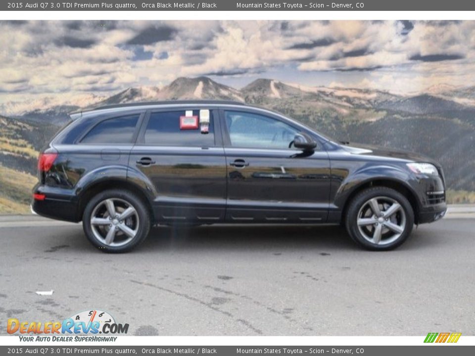 2015 Audi Q7 3.0 TDI Premium Plus quattro Orca Black Metallic / Black Photo #2
