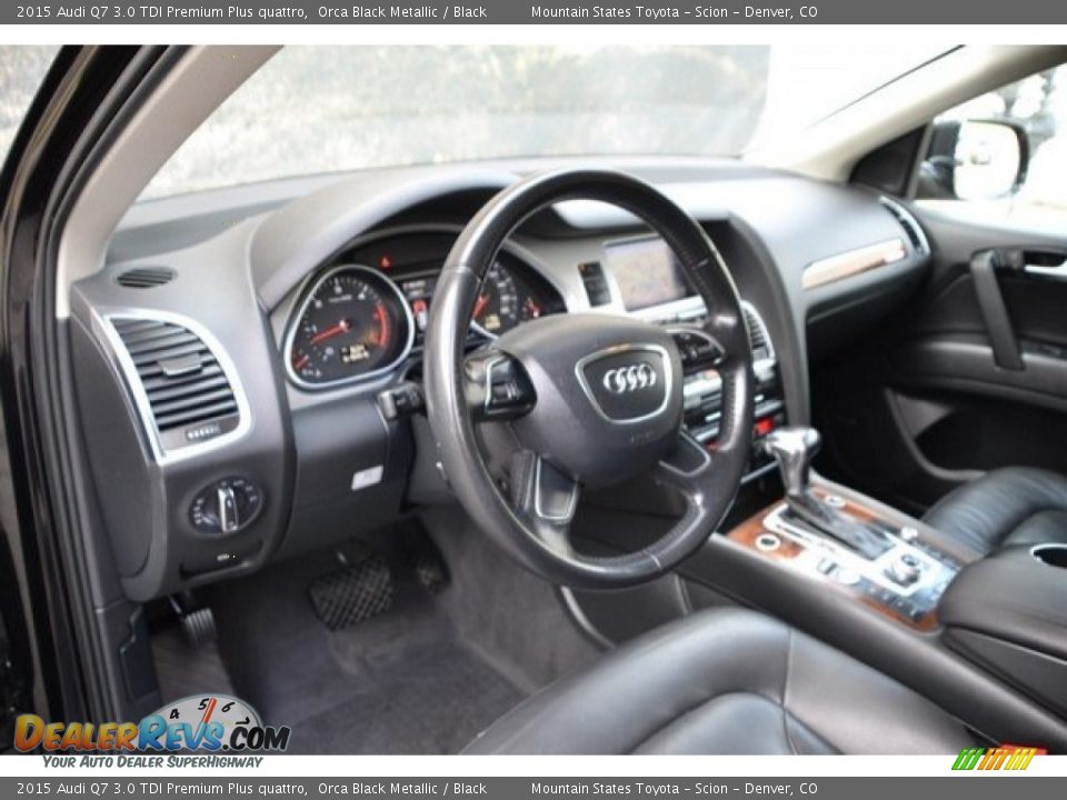 2015 Audi Q7 3.0 TDI Premium Plus quattro Orca Black Metallic / Black Photo #10