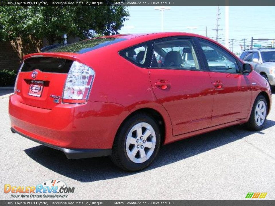 2009 Toyota Prius Hybrid Barcelona Red Metallic / Bisque Photo #3