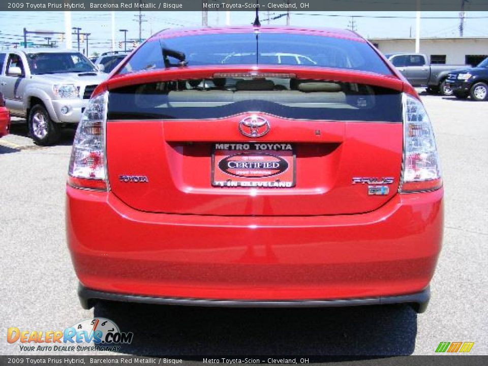 2009 Toyota Prius Hybrid Barcelona Red Metallic / Bisque Photo #4