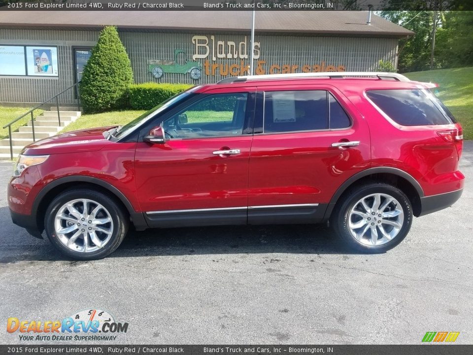 2015 Ford Explorer Limited 4WD Ruby Red / Charcoal Black Photo #1