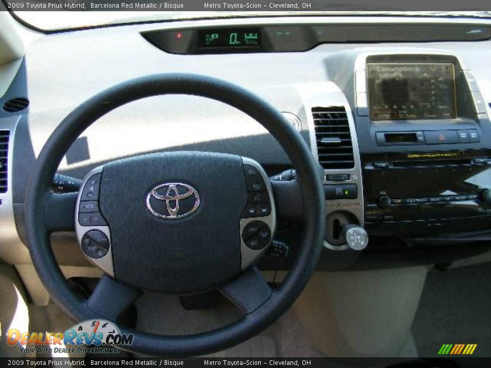 2009 Toyota Prius Hybrid Barcelona Red Metallic / Bisque Photo #14