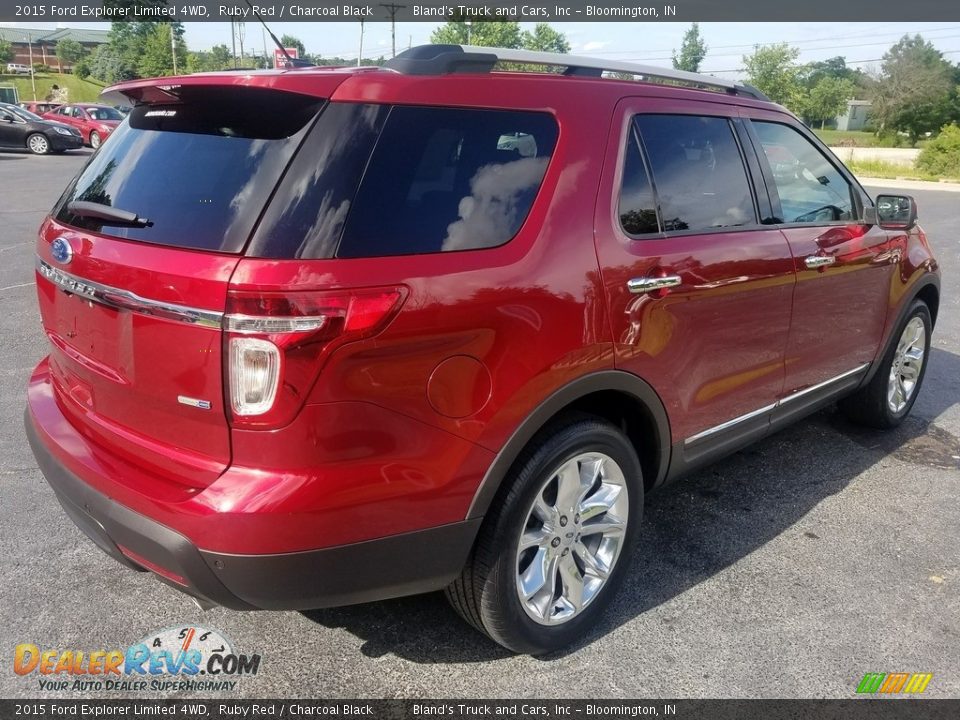 2015 Ford Explorer Limited 4WD Ruby Red / Charcoal Black Photo #7