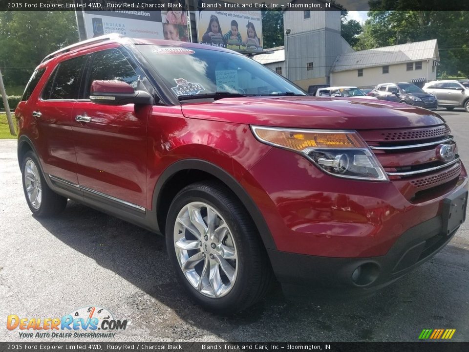2015 Ford Explorer Limited 4WD Ruby Red / Charcoal Black Photo #9
