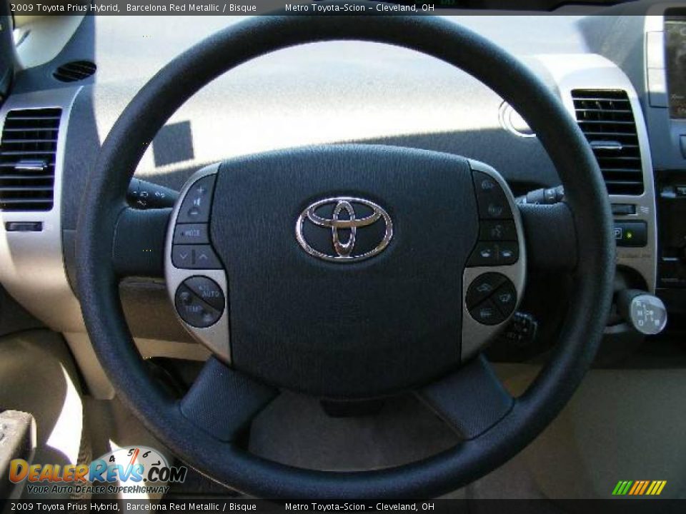 2009 Toyota Prius Hybrid Barcelona Red Metallic / Bisque Photo #15