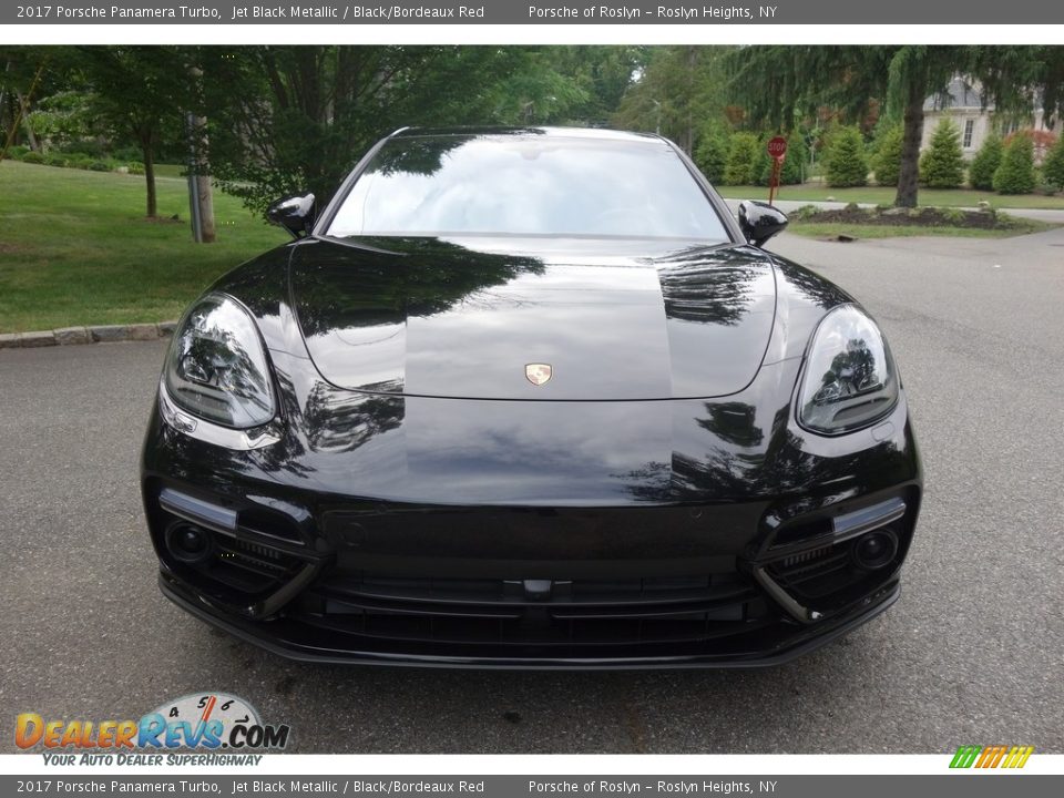 2017 Porsche Panamera Turbo Jet Black Metallic / Black/Bordeaux Red Photo #2