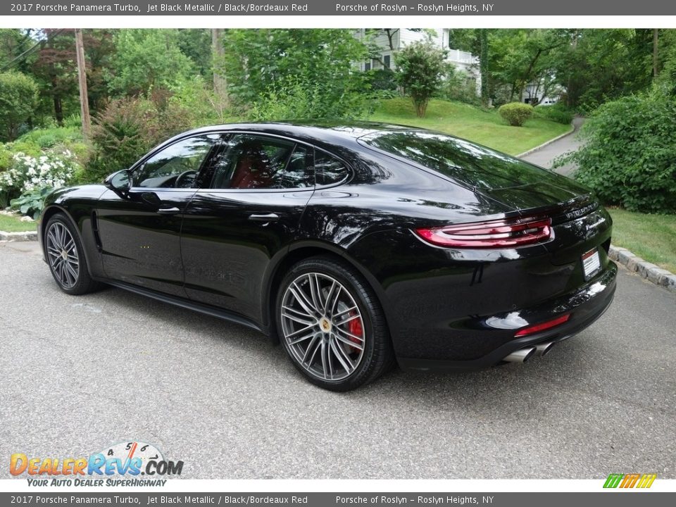 2017 Porsche Panamera Turbo Jet Black Metallic / Black/Bordeaux Red Photo #4