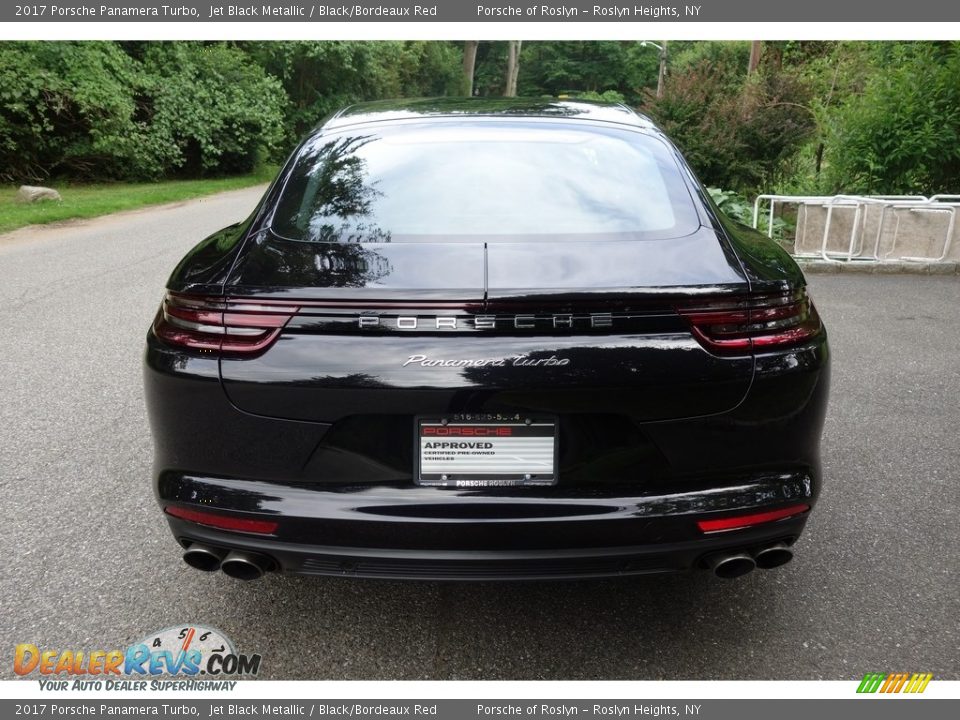 2017 Porsche Panamera Turbo Jet Black Metallic / Black/Bordeaux Red Photo #5