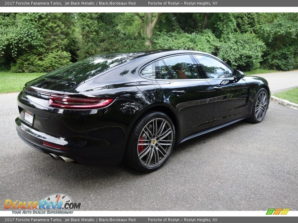 2017 Porsche Panamera Turbo Jet Black Metallic / Black/Bordeaux Red Photo #6