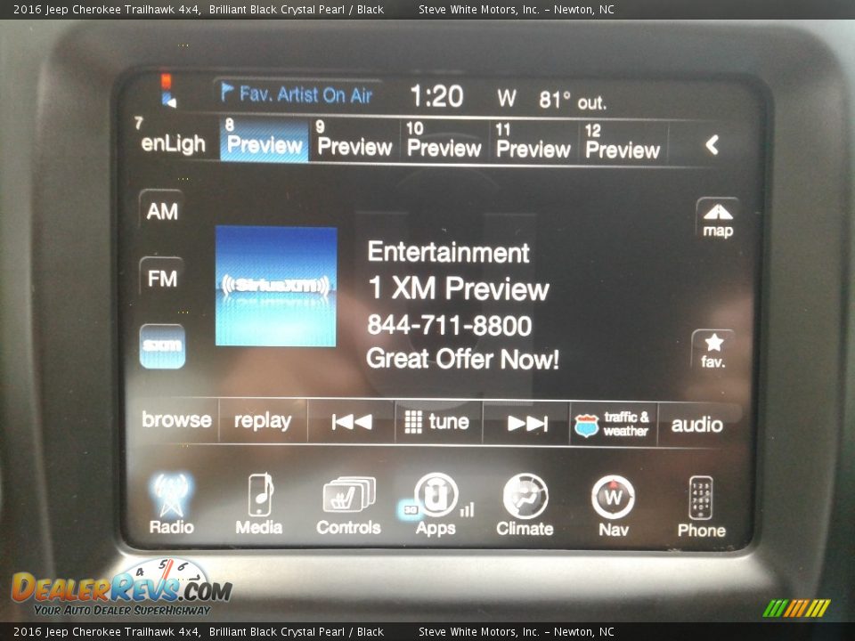 2016 Jeep Cherokee Trailhawk 4x4 Brilliant Black Crystal Pearl / Black Photo #20