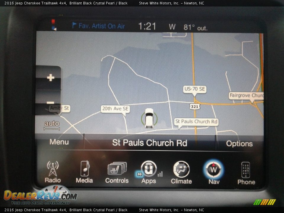 2016 Jeep Cherokee Trailhawk 4x4 Brilliant Black Crystal Pearl / Black Photo #22