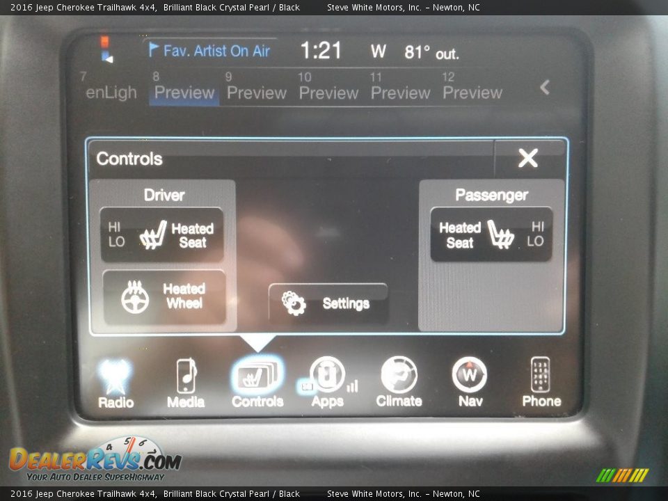 2016 Jeep Cherokee Trailhawk 4x4 Brilliant Black Crystal Pearl / Black Photo #23