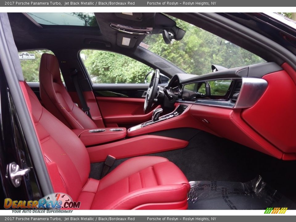 2017 Porsche Panamera Turbo Jet Black Metallic / Black/Bordeaux Red Photo #17
