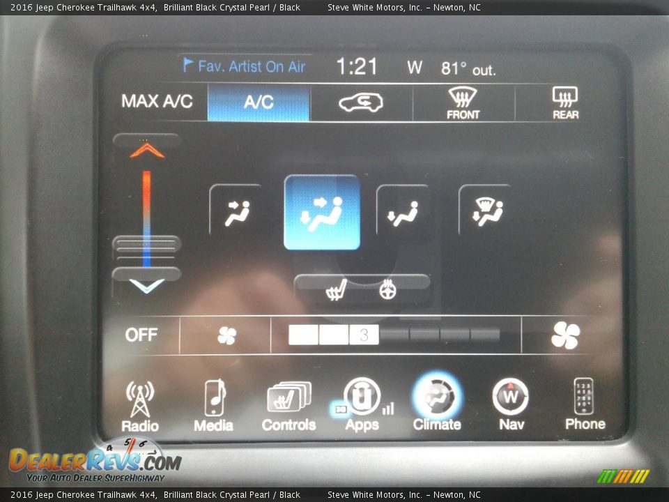2016 Jeep Cherokee Trailhawk 4x4 Brilliant Black Crystal Pearl / Black Photo #24