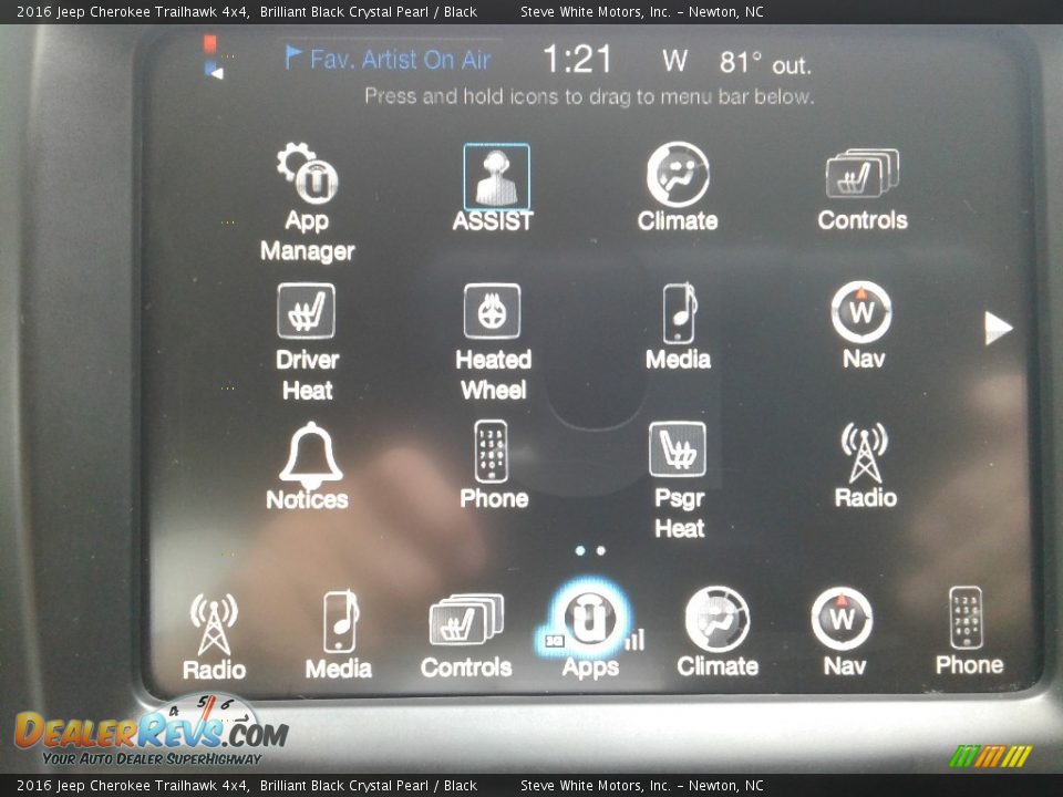 2016 Jeep Cherokee Trailhawk 4x4 Brilliant Black Crystal Pearl / Black Photo #25