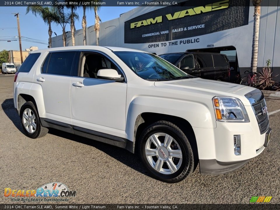 2014 GMC Terrain SLE AWD Summit White / Light Titanium Photo #1