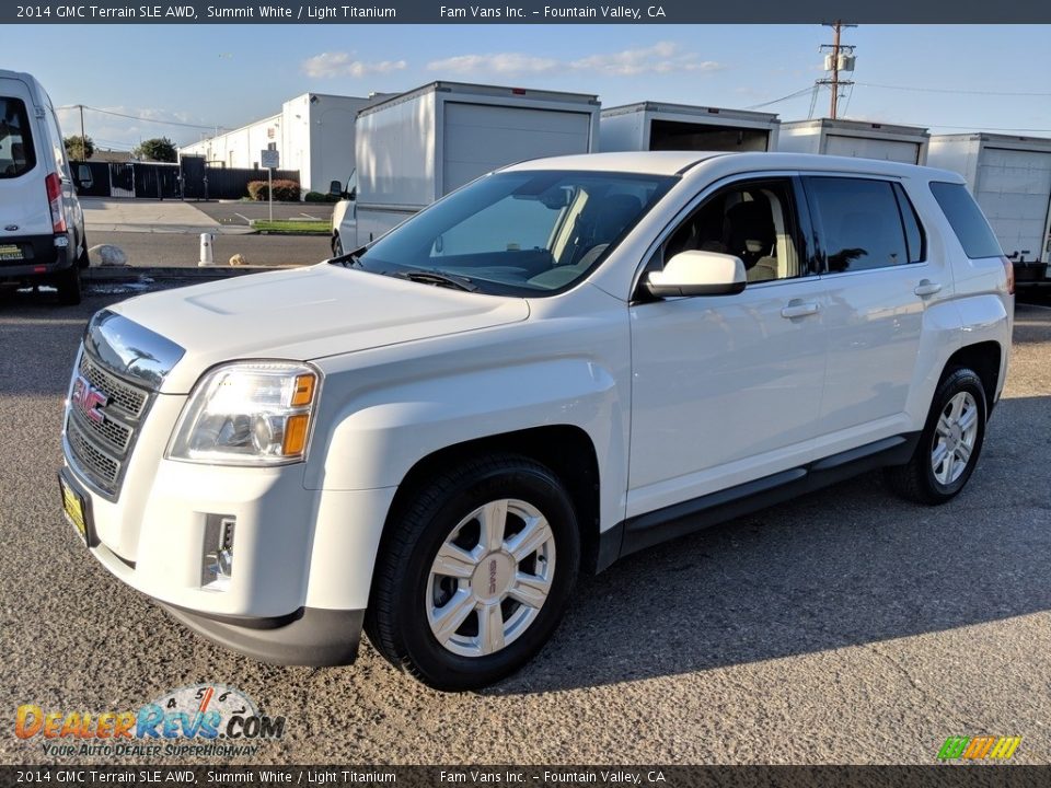 2014 GMC Terrain SLE AWD Summit White / Light Titanium Photo #3