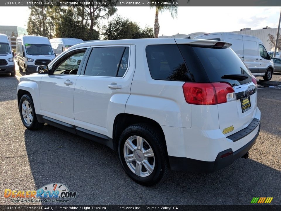 2014 GMC Terrain SLE AWD Summit White / Light Titanium Photo #4