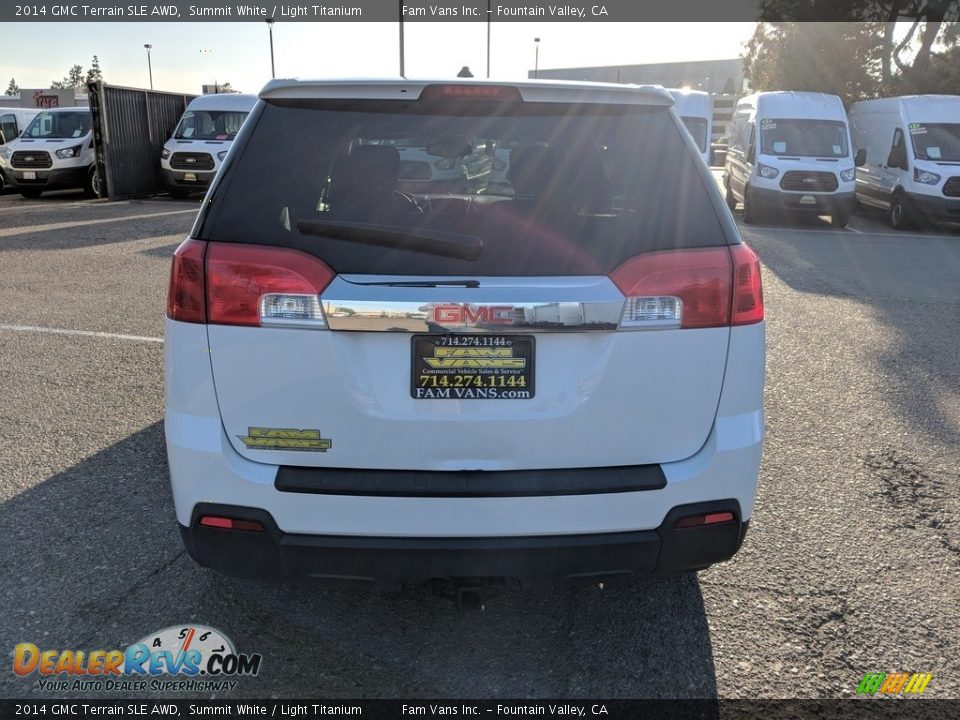 2014 GMC Terrain SLE AWD Summit White / Light Titanium Photo #5