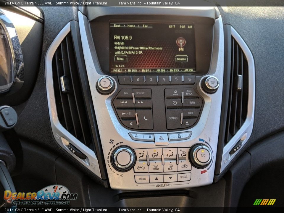 2014 GMC Terrain SLE AWD Summit White / Light Titanium Photo #10