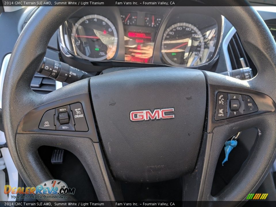 2014 GMC Terrain SLE AWD Summit White / Light Titanium Photo #12