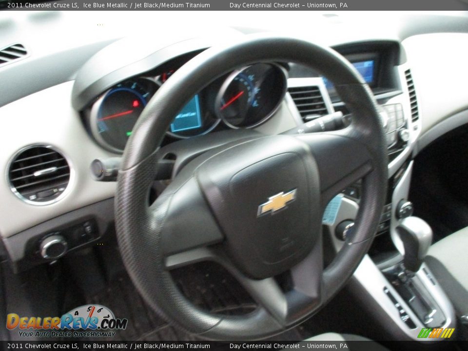 2011 Chevrolet Cruze LS Ice Blue Metallic / Jet Black/Medium Titanium Photo #25