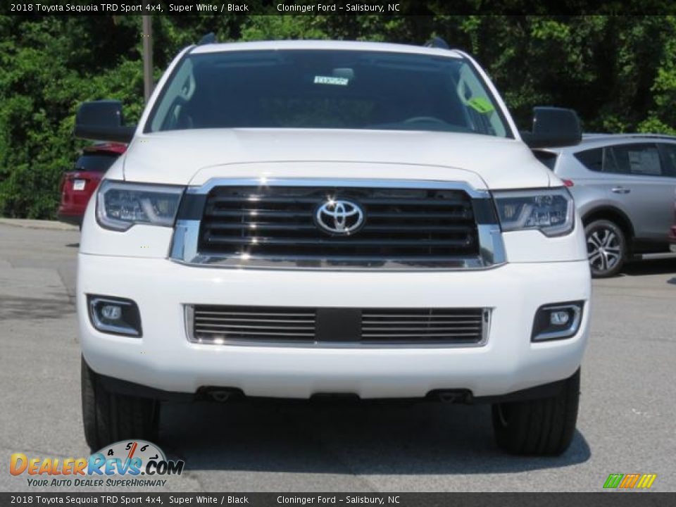 2018 Toyota Sequoia TRD Sport 4x4 Super White / Black Photo #2