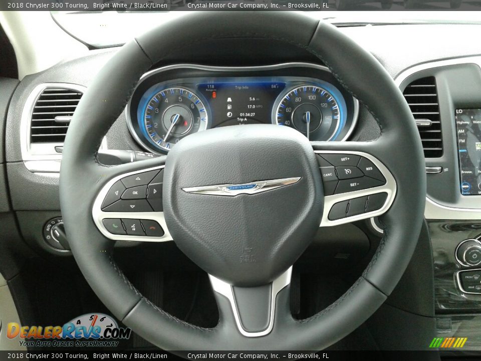 2018 Chrysler 300 Touring Bright White / Black/Linen Photo #14