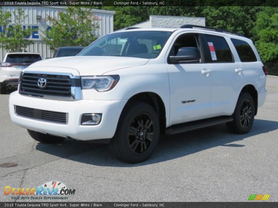 2018 Toyota Sequoia TRD Sport 4x4 Super White / Black Photo #3
