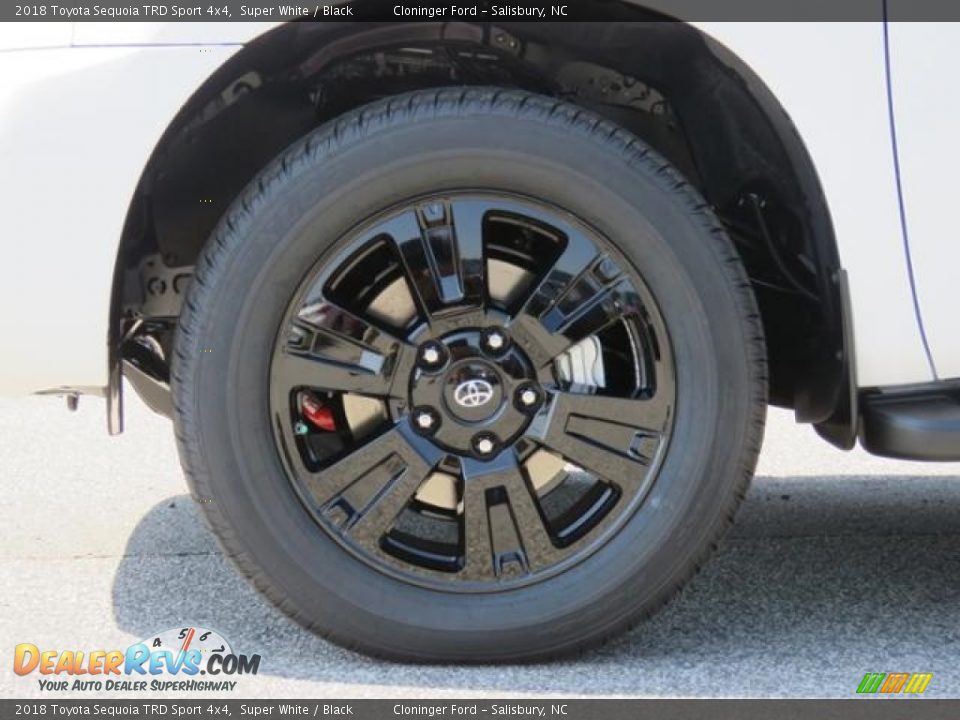2018 Toyota Sequoia TRD Sport 4x4 Super White / Black Photo #4