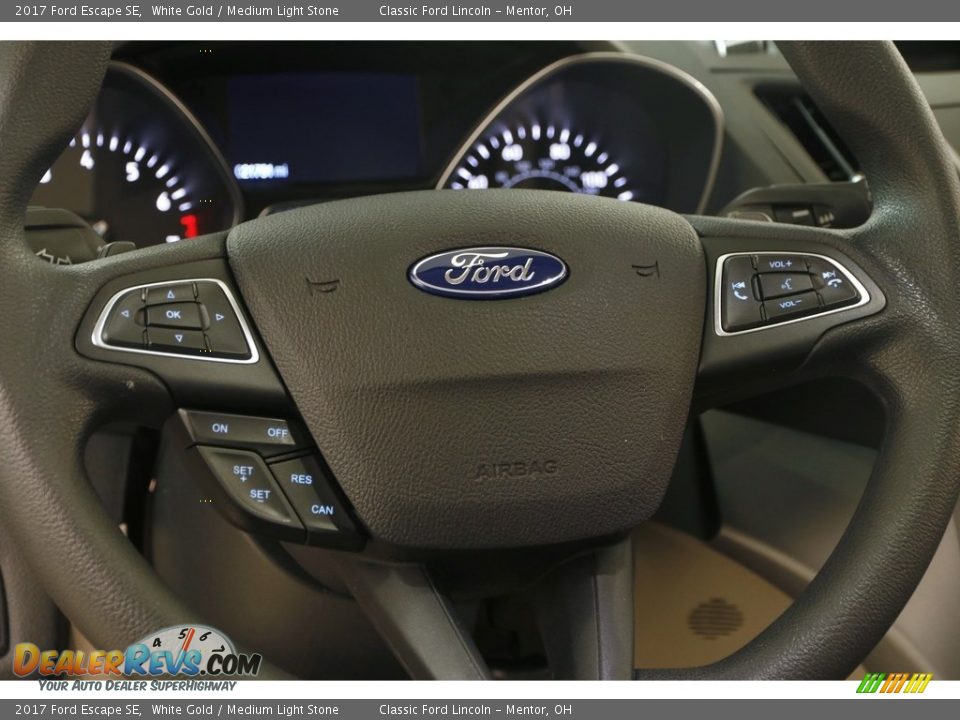 2017 Ford Escape SE White Gold / Medium Light Stone Photo #9