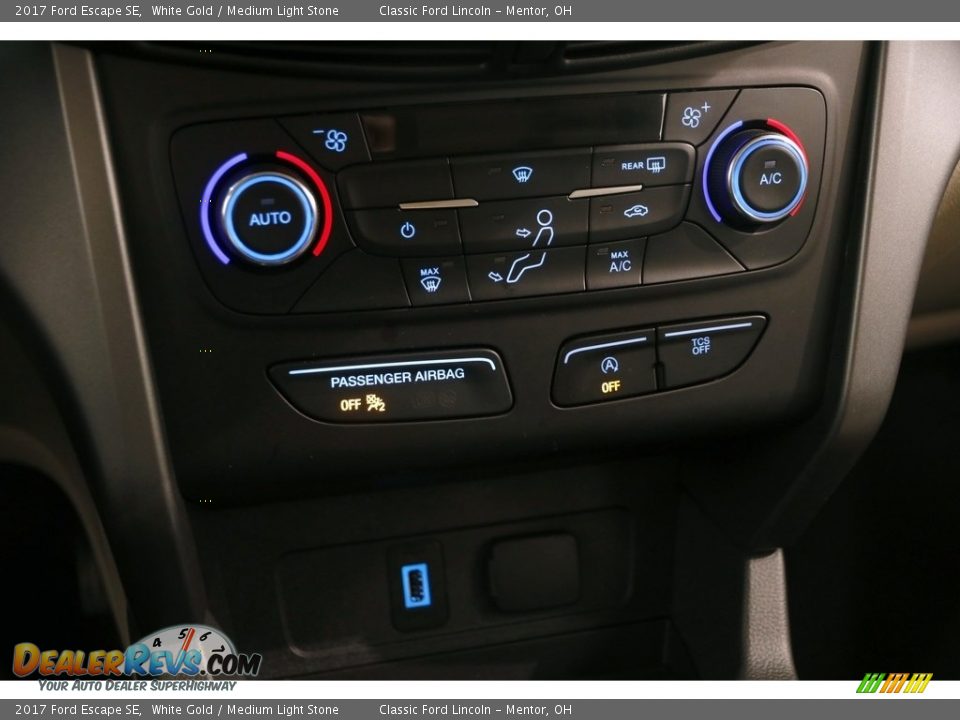 2017 Ford Escape SE White Gold / Medium Light Stone Photo #13