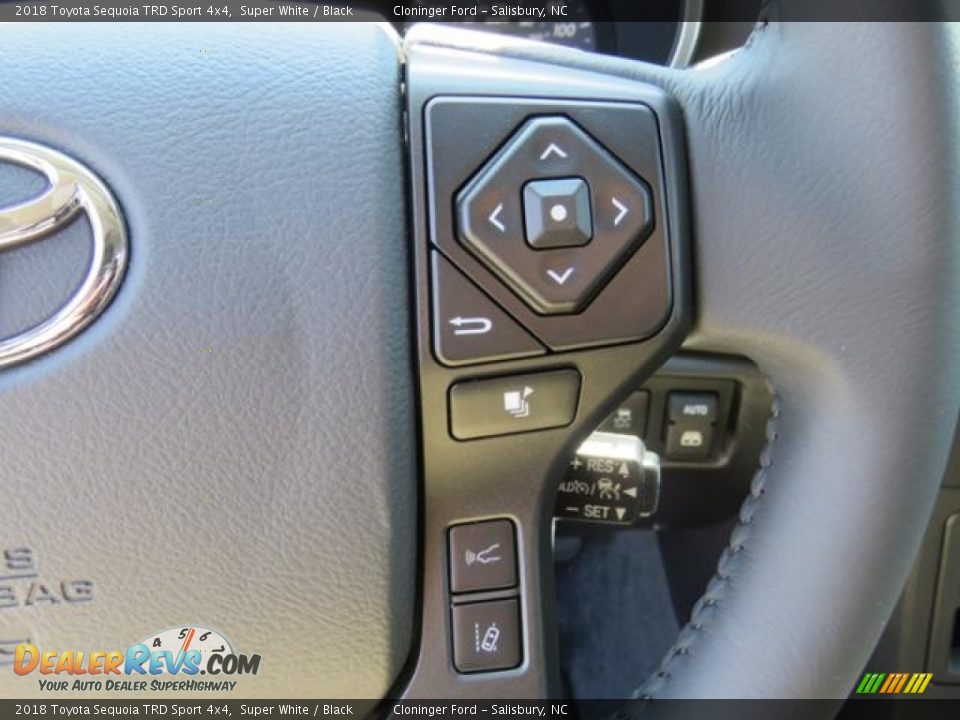 2018 Toyota Sequoia TRD Sport 4x4 Super White / Black Photo #20