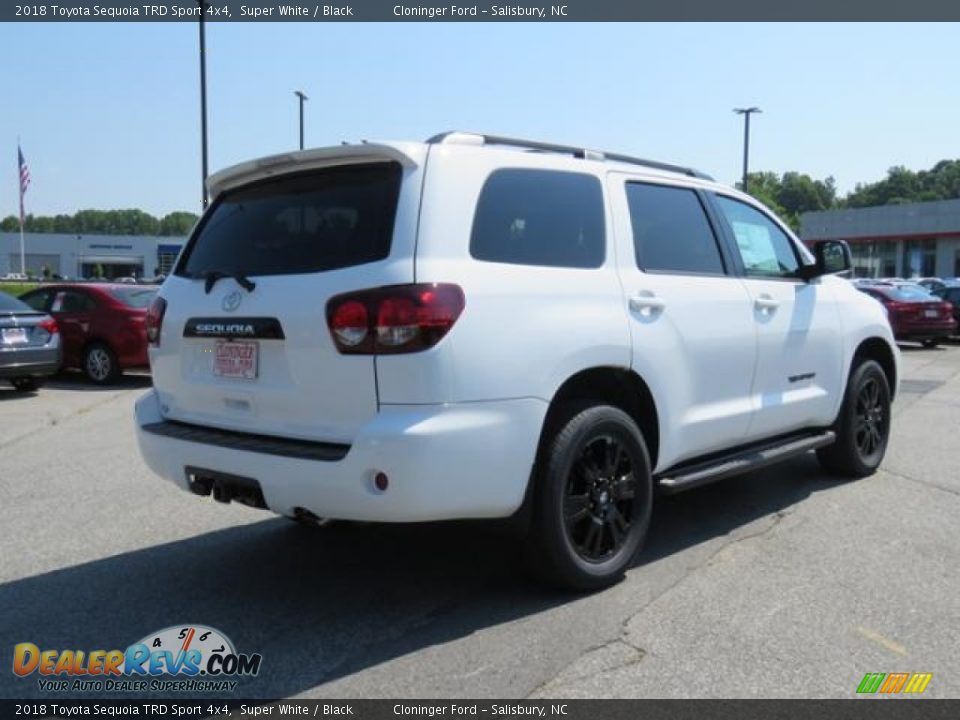 2018 Toyota Sequoia TRD Sport 4x4 Super White / Black Photo #25