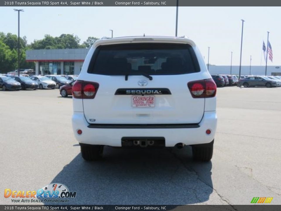 2018 Toyota Sequoia TRD Sport 4x4 Super White / Black Photo #26