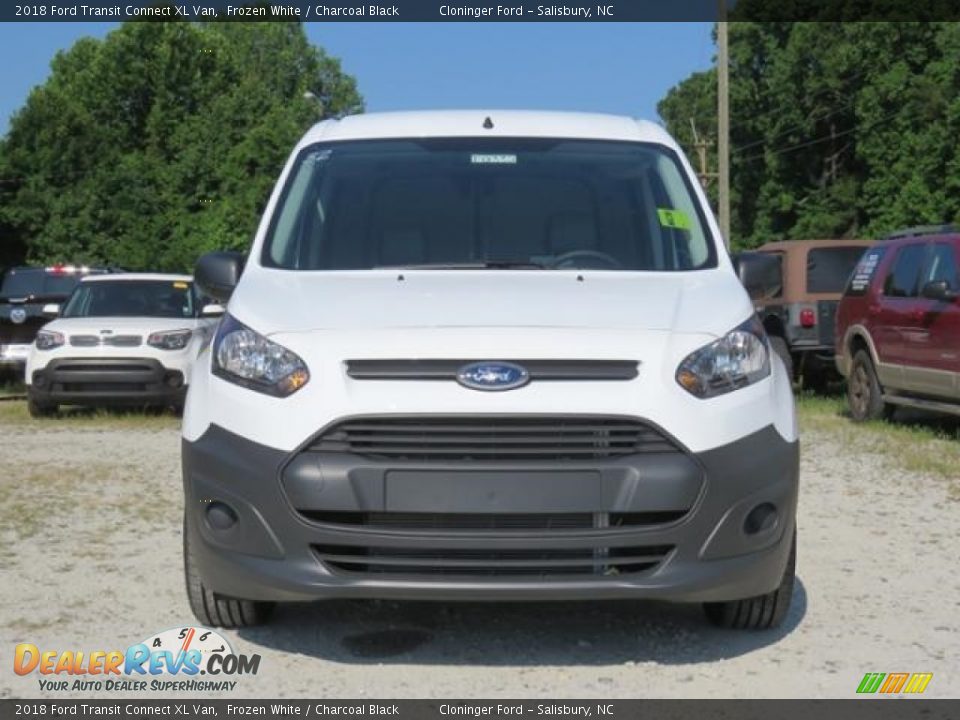 2018 Ford Transit Connect XL Van Frozen White / Charcoal Black Photo #2