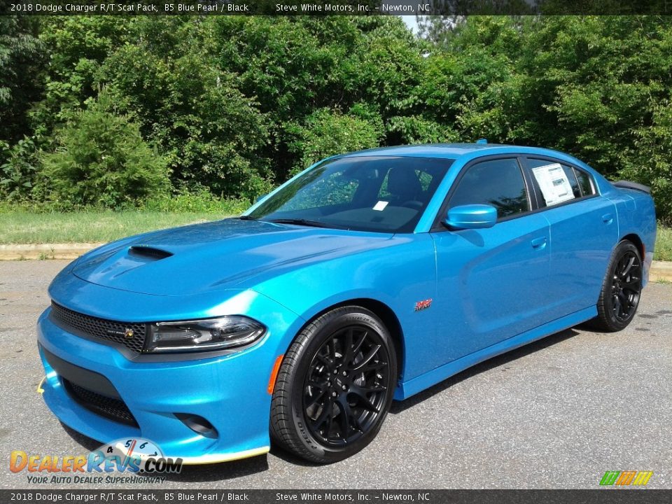 2018 Dodge Charger R/T Scat Pack B5 Blue Pearl / Black Photo #2