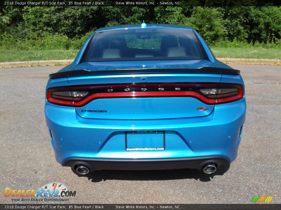2018 Dodge Charger R/T Scat Pack B5 Blue Pearl / Black Photo #7