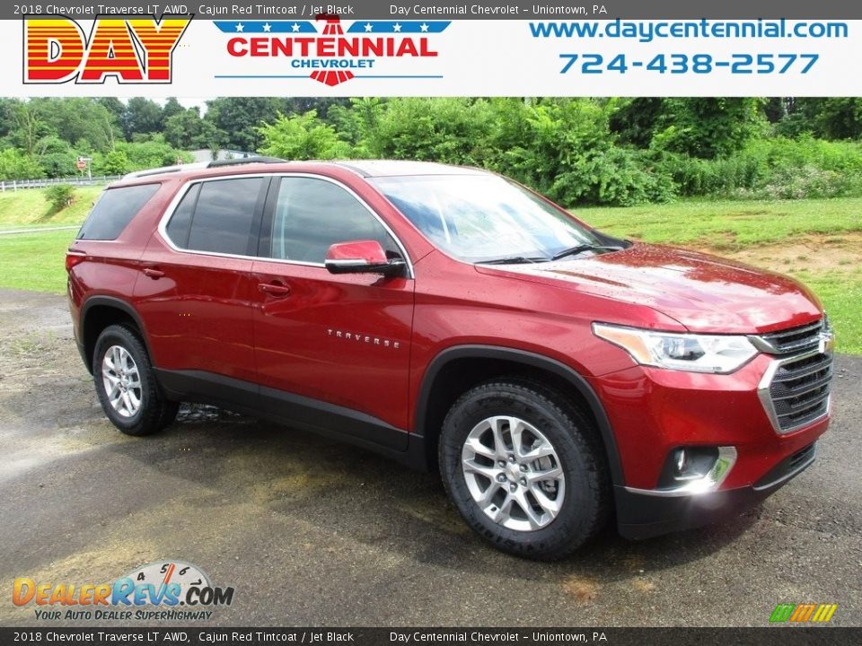 2018 Chevrolet Traverse LT AWD Cajun Red Tintcoat / Jet Black Photo #1