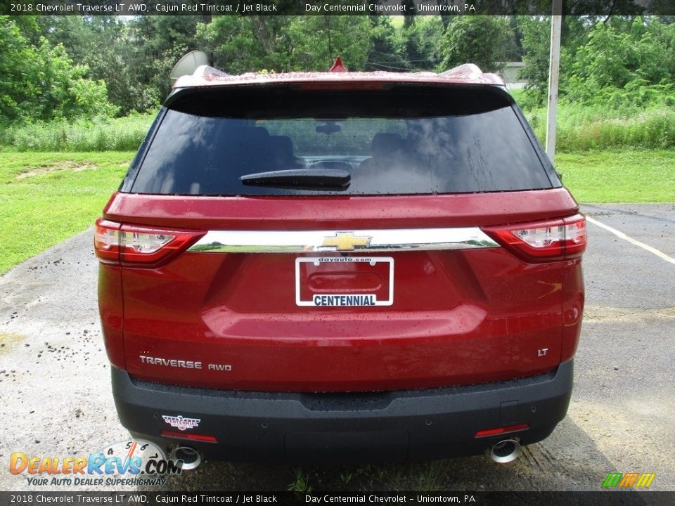 2018 Chevrolet Traverse LT AWD Cajun Red Tintcoat / Jet Black Photo #4